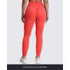 image:imageAoxjox High Waisted Workout Leggings for Women Tummy Control Buttery Soft Yoga Metamorph Deep V Pants 26Fiery Coral See Through