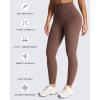 image:imageAoxjox High Waisted Workout Leggings for Women Tummy Control Buttery Soft Yoga Metamorph Deep V Pants 26Fudge Coffee
