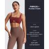 image:imageAoxjox High Waisted Workout Leggings for Women Tummy Control Buttery Soft Yoga Metamorph Deep V Pants 26Fudge Coffee