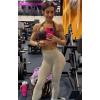 image:imageAoxjox High Waisted Workout Leggings for Women Tummy Control Buttery Soft Yoga Metamorph Deep V Pants 26Mink