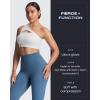 image:imageAoxjox High Waisted Workout Leggings for Women Tummy Control Buttery Soft Yoga Metamorph Deep V Pants 26Steel Blue