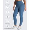 image:imageAoxjox High Waisted Workout Leggings for Women Tummy Control Buttery Soft Yoga Metamorph Deep V Pants 26Steel Blue
