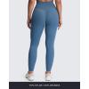 image:imageAoxjox High Waisted Workout Leggings for Women Tummy Control Buttery Soft Yoga Metamorph Deep V Pants 26Steel Blue