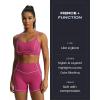 image:imageAoxjox Lexi Lined Workout Biker Shorts for Women Tummy Control High Waisted Exercise Athletic Gym Running Yoga Short 6Baton RedMauve
