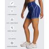 image:imageAoxjox Lexi Lined Workout Biker Shorts for Women Tummy Control High Waisted Exercise Athletic Gym Running Yoga Short 6Bellwether BlueAiry Blue