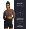 image:imageAoxjox Lexi Lined Workout Biker Shorts for Women Tummy Control High Waisted Exercise Athletic Gym Running Yoga Short 6Black