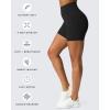 image:imageAoxjox Lexi Lined Workout Biker Shorts for Women Tummy Control High Waisted Exercise Athletic Gym Running Yoga Short 6Black