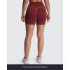 image:imageAoxjox Lexi Lined Workout Biker Shorts for Women Tummy Control High Waisted Exercise Athletic Gym Running Yoga Short 6BurgundyWoodrose