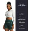 image:imageAoxjox Lexi Lined Workout Biker Shorts for Women Tummy Control High Waisted Exercise Athletic Gym Running Yoga Short 6Dark Sea GreenLime Green