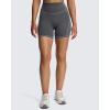 image:imageAoxjox Lexi Lined Workout Biker Shorts for Women Tummy Control High Waisted Exercise Athletic Gym Running Yoga Short 6Iron GreyGrey