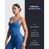 image:imageAoxjox Womens Workout Sleeveless Sculpt Strap Longline Tank Fitness Training Gym Yoga Crop TanksMotion Blue
