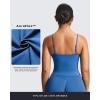 image:imageAoxjox Womens Workout Sleeveless Sculpt Strap Longline Tank Fitness Training Gym Yoga Crop TanksMotion Blue