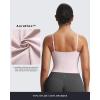image:imageAoxjox Womens Workout Sleeveless Sculpt Strap Longline Tank Fitness Training Gym Yoga Crop TanksSoft Blush