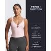 image:imageAoxjox Womens Workout Sleeveless Sculpt Strap Longline Tank Fitness Training Gym Yoga Crop TanksSoft Blush