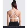 image:imageAoxjox Womens Workout Sports Bras Fitness Metamorph Sienna Twist Bra Yoga Crop Tank1 White