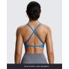 image:imageAoxjox Womens Workout Sports Bras Fitness Metamorph Sienna Twist Bra Yoga Crop TankDirectoire Blue