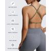 image:imageAoxjox Womens Workout Sports Bras Fitness Metamorph Sienna Twist Bra Yoga Crop TankOlive Green