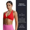image:imageAoxjox Womens Workout Sports Bras Fitness Metamorph Sienna Twist Bra Yoga Crop TankRacing Red