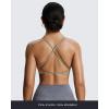 image:imageAoxjox Womens Workout Sports Bras Fitness Metamorph Sienna Twist Bra Yoga Crop TankTaupe