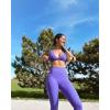 image:imageAoxjox Womens Workout Sports Bras Fitness Metamorph Sienna Twist Bra Yoga Crop TankViolet