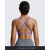 image:imageAoxjox Womens Workout Sports Bras Fitness Metamorph Sienna Twist Bra Yoga Crop TankViolet