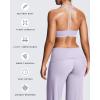 image:imageAoxjox Womens Workout Sports Bras Fitness Training Gym Athlenza TBack Bra Lumastretch Yoga Crop TankMisty Lilac