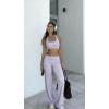 image:imageAoxjox Womens Workout Sports Bras Fitness Training Gym Athlenza TBack Bra Lumastretch Yoga Crop TankMisty Lilac