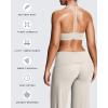 image:imageAoxjox Womens Workout Sports Bras Fitness Training Gym Athlenza TBack Bra Lumastretch Yoga Crop TankVanilla Beige