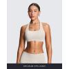image:imageAoxjox Womens Workout Sports Bras Fitness Training Gym Athlenza TBack Bra Lumastretch Yoga Crop TankVanilla Beige
