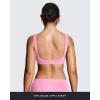 image:imageAoxjox Womens Workout Sports Bras Fitness Training Gym Athlenza Twist Low Impact Bra Lumastretch Yoga Crop TankBlush Pink Run Small  Size Up