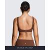 image:imageAoxjox Womens Workout Sports Bras Fitness Training Gym Athlenza Twist Low Impact Bra Lumastretch Yoga Crop TankBrown Run Small  Size Up