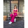 image:imageAoxjox Womens Workout Sports Bras Fitness Training Gym Athlenza Twist Low Impact Bra Lumastretch Yoga Crop TankFuchsia Run Small  Size Up
