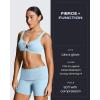image:imageAoxjox Womens Workout Sports Bras Fitness Training Gym Athlenza Twist Low Impact Bra Lumastretch Yoga Crop TankMist Blue Run Small  Size Up