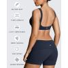 image:imageAoxjox Womens Workout Sports Bras Fitness Training Gym Athlenza Twist Low Impact Bra Lumastretch Yoga Crop TankNavy Run Small  Size Up