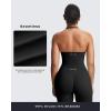 image:imageAoxjox Workout Seamless Sleeveless for Women Adjustable Halter Impact Longline Strappy Top Yoga Crop TanksBlack