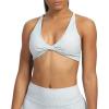 image:imageAoxjox Womens Workout Sports Bras Fitness Metamorph Sienna Twist Bra Yoga Crop TankLight Blue Dot Print