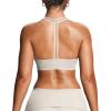 image:imageAoxjox Womens Workout Sports Bras Fitness Training Gym Athlenza TBack Bra Lumastretch Yoga Crop TankVanilla Beige