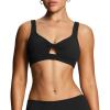 image:imageAoxjox Womens Workout Sports Bras Fitness Training Gym Athlenza Twist Low Impact Bra Lumastretch Yoga Crop TankBlack Run Small  Size Up