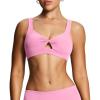 image:imageAoxjox Womens Workout Sports Bras Fitness Training Gym Athlenza Twist Low Impact Bra Lumastretch Yoga Crop TankBlush Pink Run Small  Size Up