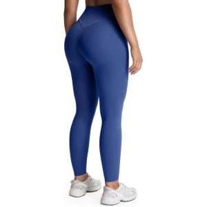 image:imageAoxjox High Waisted Workout Leggings for Women Tummy Control Buttery Soft Yoga Metamorph Deep V Pants 26Bellwether Blue