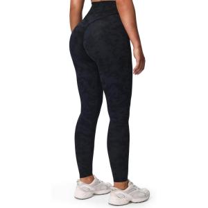 image:imageAoxjox High Waisted Workout Leggings for Women Tummy Control Buttery Soft Yoga Metamorph Deep V Pants 26Cloud Black