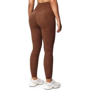 image:imageAoxjox High Waisted Workout Leggings for Women Tummy Control Buttery Soft Yoga Metamorph Deep V Pants 26Cloud Brown