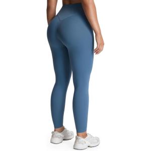 image:imageAoxjox High Waisted Workout Leggings for Women Tummy Control Buttery Soft Yoga Metamorph Deep V Pants 26Steel Blue