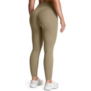 image:imageAoxjox High Waisted Workout Leggings for Women Tummy Control Buttery Soft Yoga Metamorph Deep V Pants 26Taupe