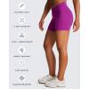 image:imageAoxjox Vanity Workout Biker Shorts for Women V Waist Tummy Control High Waisted Hidden Scrunch Running Yoga Short 45Purple