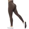 image:imageAoxjox Scrunch Seamless Leggings for Women High Waisted Tummy Control 20 Smile Contour Workout Yoga Pants 24Fudge Coffee Marlscrunch