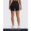 image:imageAoxjox Venus Workout Biker Shorts for Women CrossWaist Tummy Control High Waisted Hidden Scrunch Yoga Short 567Black