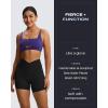 image:imageAoxjox Venus Workout Biker Shorts for Women CrossWaist Tummy Control High Waisted Hidden Scrunch Yoga Short 567Black