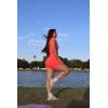 image:imageAoxjox Venus Workout Biker Shorts for Women CrossWaist Tummy Control High Waisted Hidden Scrunch Yoga Short 567Fiery Coral