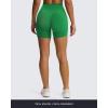 image:imageAoxjox Venus Workout Biker Shorts for Women CrossWaist Tummy Control High Waisted Hidden Scrunch Yoga Short 567Jolly Green